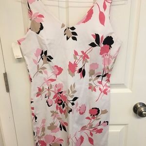 Floral Sleeveless Sheath Dress Size 6P/8P c